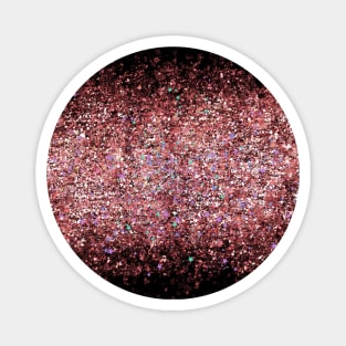 Blush Pink Shimmery Sparkle Faux Glitter Magnet